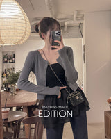 [MADE] Ev cropped knit cardigan