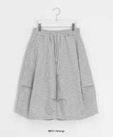 [unisex] Mesa Basic Pintuck Wide Bermuda Shorts