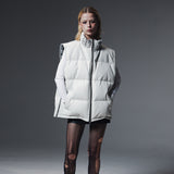 BOLDEST GOOSE PADDED VEST-WHITE