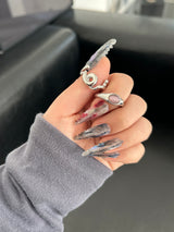 Cat's Eye Oval Stone Ring