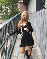Wrap lace sleeveless