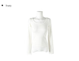 Chaerin Deep U-Neck Two-Way Layered T-Shirt