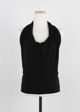 DRAPE HALTER TOP