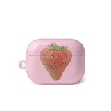 Pink Strawberry Airpod Case