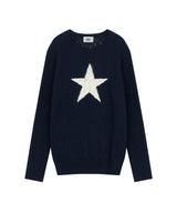 Star Intarsia Knit Navy