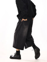 Vintage Black Cropped Shorts