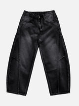 Ete Diagonal Curve Denim Pants 2C