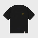 [UNISEX] Small Line Drawing Smile Short Sleeve T-Shirt
