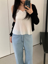 Richard Frill Sleeveless Blouse