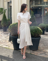 26SS★ Nadine Seersucker Tulip Wrap One Piece