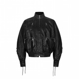 MDC STITCH BLACK BOMBER