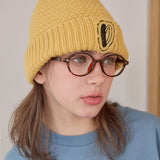 [MADE] Doyoubi シグネチャーステッチ刺繍ツイストビーニー [Yellow]