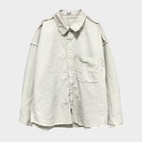 グランジプレーンシャツ_ライトベージュ