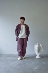 BOUCLE BOHEMIAN HERITAGE CARDIGAN (Burgundy)