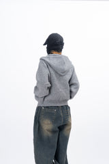 Idos Hooded Knit Zip-up