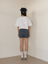 STRIPE JERSEY SHORTS (BLUE)