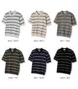 LMN Ned 3 button boucle unitara short-sleeved knit (6 colors)