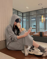 Fleece long one-piece with Hood