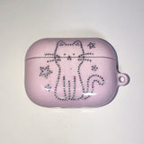 [MADE] twinkle twinkle airpods case (pink cat)