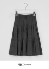 Tane Tiered Layered Midi Skirt