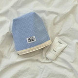 classic pouch_dot small skyblue
