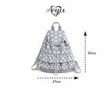 Dot Frill Backpack Kitchen Stripe Daily Bobusang Bag