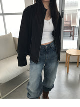 Suede harrington Jacket 