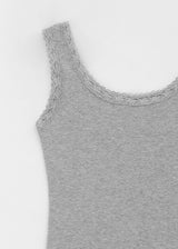 [MADE] Cozeti Lace Square Neck Sleeveless Top