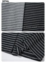 Stripe cardigan wrap banding casual pants