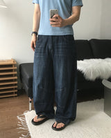 Mood Dark Blue Linen Pants