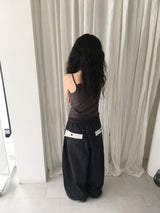 カラーレースタンクトップ