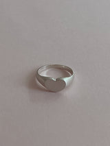 [92.5silver] フラットハートリング