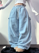 ボスサイズフリーススナップロングパンツ 🧸🩵🤍6カラー