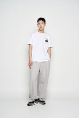 25SS ニュースペーパーラビットショートスリーブTシャツ ホワイト