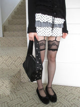 sheer garter stocking