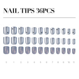 MUZMAK Reusable Glam Design Nail Tip Meteor(Regular)