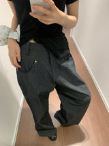 ローリベットストライプパンツ (3color)