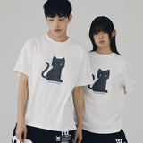 CHECKERED CAT T SHIRT