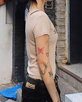 SO WHAT Half Sleeve T-shirt (BEIGE)