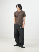 Slim collar half-knit 3color