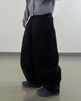 ネヴィスコットンワイドカーブドパンツ