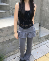 Rolly skirt pants