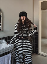 Pierre Stripe Set-Up String Pants
