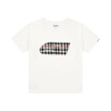  1/2 ROUX BASE SCHOOL EAT THE LAND CHECK TEE (BLACK)