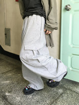 Pocky Button Cargo Sweatpants (3c)