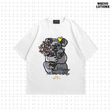 ママコアラTシャツ (ホワイト/クレープピンク)