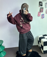 MINK🐻🧸RIVET STRING LONG WIDE PANTS 💙🖤2COLOR