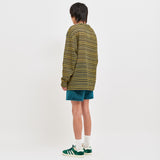 SEE-THROUGH CRAFT KNIT PULLOVER YELLOW