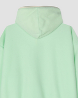 レナカラーマッチングフーディハーフスナップフリースフーディ