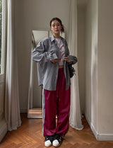 Air Pigment Loose Fit Checkered Shirt